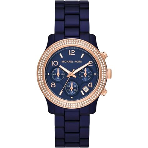 Women's Runway Chronograph Acetate Blue Dial Watch